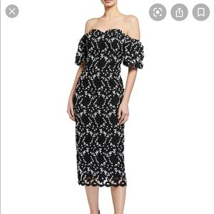 Shoshanna Sentido Floral Lace Off/Shoulder Dress💋